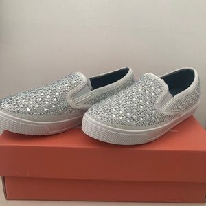 NEW Rhinestone Slip On Sneakers Your Party Shoes